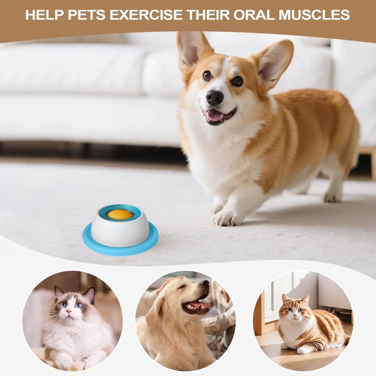 Pet Puzzle Feeder Toy Interactive Slow Feeding Dog Treat Dispenser Toys for Boredom Anxiety Relief Healthy Eating Pet Feeding Ac